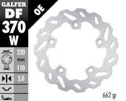 GALFER TARCZA HAMULCOWA TYŁ SUZUKI GSX-R 1000 '16- (WAVE FIXED) (220X110X5MM)