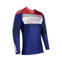 LEATT NOWOŚĆ KOSZULKA MOTO 5.5 ULTRAWELD JERSEY ROYAL KOLOR GRANATOWY/BIAŁY/CZERWONY ROZMIAR M