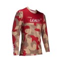 LEATT NOWOŚĆ KOSZULKA MOTO 5.5 ULTRAWELD JERSEY RUBYSTONE KOLOR CZERWONY/BRĄZOWY CAMO ROZMIAR M