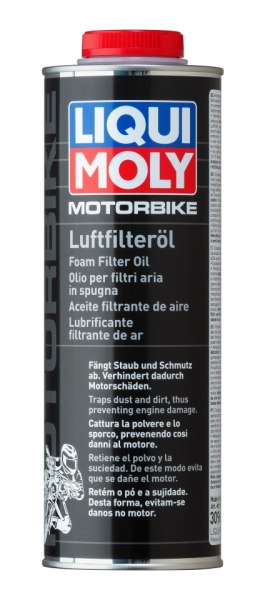 LIQUI MOLY OLEJ PŁYN DO NASĄCZANIA GĄBKOWYCH FILTRÓW POWIETRZA MOTORBIKE LUFT-FILTER-ÖL 1L (6)