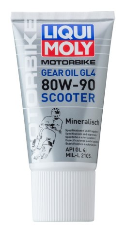 LIQUI MOLY OLEJ PRZEKŁADNIOWY MOTORBIKE GEAR OIL 80W90 GL4 SCOOTER 0,15L (6)