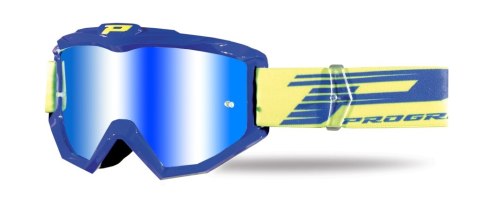 PROGRIP GOGLE PG3201-104 FL ATZAKI KOLOR NIEBIESKI (SZYBA PG3247 ŻÓŁTA LUSTRZANA ANTISCRATCH, NO FOG, ANTI UV) (PG3201/18BL;3201