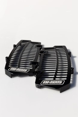 FM-PARTS OSŁONY CHŁODNICY (KRATKI) ALUMINIUM KTM/HUSQVARNA/GAS GAS '24 TBI KOLOR CZARNY