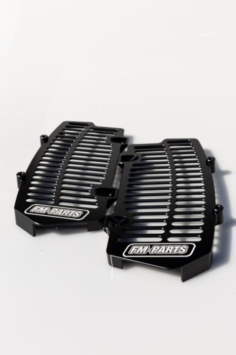 FM-PARTS OSŁONY CHŁODNICY (KRATKI) ALUMINIUM KTM/HUSQVARNA/GAS GAS '24 TBI KOLOR CZARNY