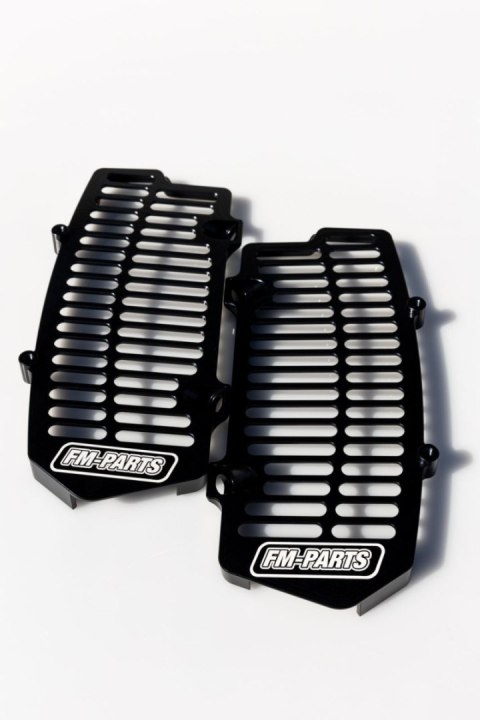 FM-PARTS OSŁONY CHŁODNICY (KRATKI) ALUMINIUM KTM/HUSQVARNA/GAS GAS '24 TBI KOLOR CZARNY