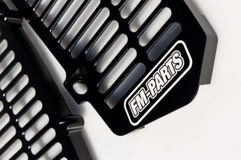 FM-PARTS OSŁONY CHŁODNICY (KRATKI) ALUMINIUM KTM/HUSQVARNA/GAS GAS '24 TBI KOLOR CZARNY