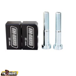 FM-PARTS PODWYŻSZENIE KIEROWNICY 25MM KTM; HUSQVARNA, GAS GAS KOLOR CZARNY