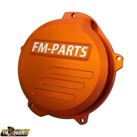 FM-PARTS POKRYWA SPRZEGŁA (DEKIEL) WZMACNIANA CNC 6082 ALUMINIUM KTM / HUSQVARNA / GAS GAS 250/300 '24 TBI KOLOR POMARAŃCZOWY