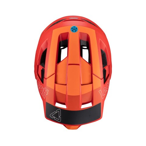 LEATT NOWOŚĆ KASK ROWEROWY MTB ENDURO 4.0 (WYPINANA SZCZĘKA) V24 HELMET RED KOLOR CZERWONY ROZMIAR S (51-55 cm)