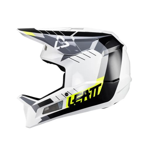 LEATT NOWOŚĆ KASK ROWEROWY MTB GRAVITY 2.0 V24 HELMET WHITE/BLACK KOLOR BIAŁY/CZARNY ROZMIAR XL (61-62 cm)