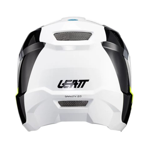 LEATT NOWOŚĆ KASK ROWEROWY MTB GRAVITY 2.0 V24 HELMET WHITE/BLACK KOLOR BIAŁY/CZARNY ROZMIAR XL (61-62 cm)