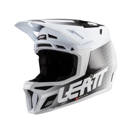 LEATT NOWOŚĆ KASK ROWEROWY MTB GRAVITY 8.0 V24 HELMET WHITE KOLOR BIAŁY/CZARNY ROZMIAR L (59-60 cm)