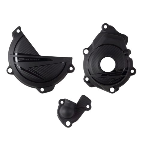 POLISPORT ZESTAW OSŁONA POKRYWY (DEKLA) ALTERNATORA ORAZ OSŁONA POKRYWY SPRZĘGŁA I OSŁONY POMPY WODY KTM SX-F 250/350 '23-'24; X