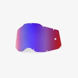 100 PROCENT RC2/AC2/ST2 REPLACEMENT LENS - MIRROR RED/BLUE - SZYBA/SZYBKA DO GOGLI POJEDYŃCZA RACECRAFT 2/ ACCURI 2/ STRATA 2 KO