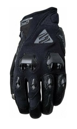 FIVE GLOVES RĘKAWICE SKÓRZANO-TEKSTYLNE STUNT EVO KOLOR CZARNY/BIAŁY ROZMIAR 9 (M)