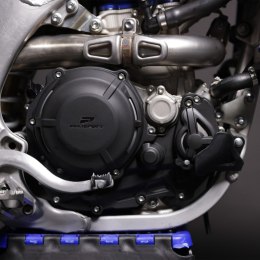 POLISPORT ZESTAW OSŁONA POKRYWY (DEKLA) ALTERNATORA ORAZ OSŁONA POKRYWY SPRZĘGŁA POMPY WODY YAMAHA YZ 450F '23-'24 KOLOR CZARNY