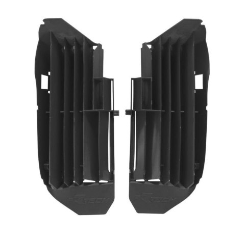 RACETECH (RTECH) OSŁONY (KRATKI) WLOTÓW CHŁODNIC POWIĘKSZONYCH YAMAHA YZ 450F '23, KOLOR CZARNY