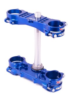 XTRIG PÓŁKI ZAWIESZENIA PRZEDNIEGO ROCS TECH TRIPLE CLAMPS YAMAHA YZ 250 '15-'23; FANTIC XX 250 '21-'24 (OFFSET 25MM) KOLOR NIEB