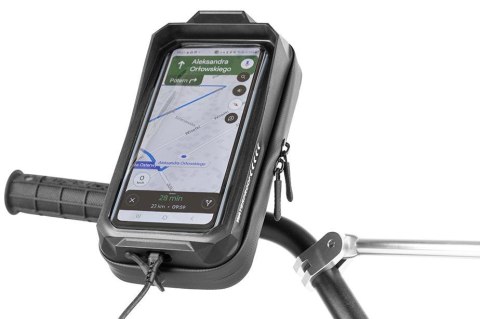 BIKETEC ETUI WODOODPORNE Z UCHWYTEM NA KIEROWNICĘ I LUSTERKO EXTREME® NA TELEFON / SMARTFON / NAWIGACJĘ TYP:185-STRONG