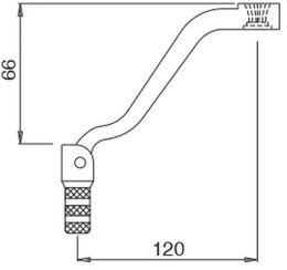 BUZZETTI DŹWIGNIA ZMIANY BIEGÓW ALUMINIOWA KTM EXC 125/250 '01-