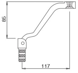 BUZZETTI DŹWIGNIA ZMIANY BIEGÓW ALUMINIOWA KTM EXC 400/450/525 '00-