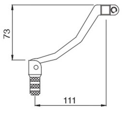 BUZZETTI DŹWIGNIA ZMIANY BIEGÓW ALUMINIOWA YAMAHA YZ 450F '07-