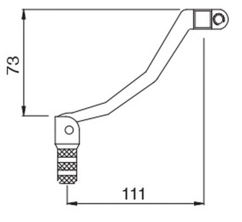 BUZZETTI DŹWIGNIA ZMIANY BIEGÓW ALUMINIOWA YAMAHA YZ 450F '07-