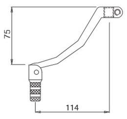 BUZZETTI DŹWIGNIA ZMIANY BIEGÓW ALUMINIOWA YAMAHA YZ/WR 250/450F '04-