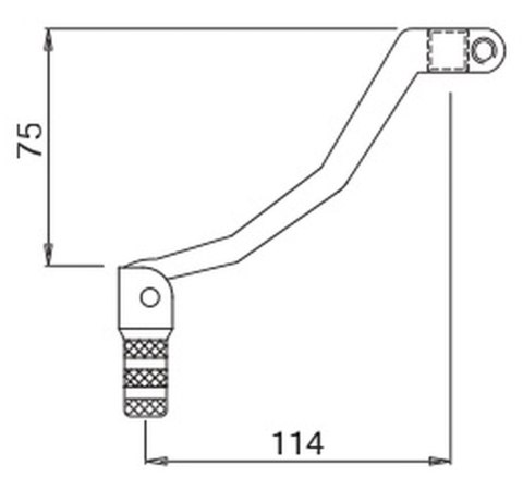 BUZZETTI DŹWIGNIA ZMIANY BIEGÓW ALUMINIOWA YAMAHA YZ/WR 250/450F '04-