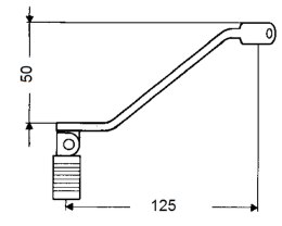 BUZZETTI DŹWIGNIA ZMIANY BIEGÓW STALOWA HONDA MTX 125R; CRM 125; CRF 230; XL 600; XR 600