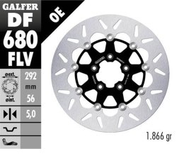 GALFER TARCZA HAMULCOWA PRZÓD HARLEY-DAVIDSON (292X56X5) PŁYWAJĄCA (PATRZ OPIS)