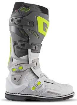 GAERNE BUTY CROSS/ENDURO MODEL SG-22 ANTHRACITE/WHITE/GREY KOLOR SZARY/BIAŁY/ŻÓŁTY ROZMIAR 43