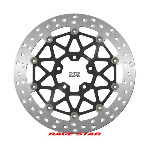 NG TARCZA HAMULCOWA PRZÓD RACE STAR PREMIUM KAWASAKI ZX-10R/RR '17-'22 (330X70X5MM) (5X10,25MM) PŁYWAJĄCA (ŚRODEK ALUMINIOWY, PO