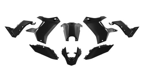 RACETECH (RTECH) KOMPLET PLASTIKÓW (BEZ PRZEDNIEGO BŁOTNIKA) T7 REVOLUTION YAMAHA TENERE 700 '19-'24 KOLOR CZARNY