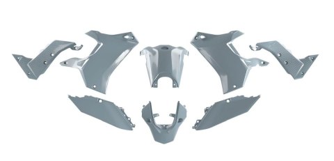 RACETECH (RTECH) KOMPLET PLASTIKÓW (BEZ PRZEDNIEGO BŁOTNIKA) T7 REVOLUTION YAMAHA TENERE 700 '19-'24 KOLOR SZARY