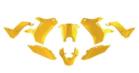 RACETECH (RTECH) KOMPLET PLASTIKÓW (BEZ PRZEDNIEGO BŁOTNIKA) T7 REVOLUTION YAMAHA TENERE 700 '19-'24 KOLOR ŻÓŁTY
