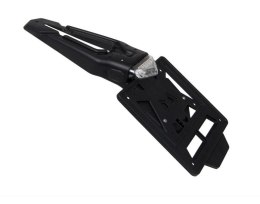 RACETECH (RTECH) UNIWERSALNE MOCOWANIE TABLICY REJESTRACYJNEJ ( DODATKOWY BŁOTNIK TYŁ /WYPINANA REJSTRACJA) Z LAMPKĄ LED ( KĄT 3