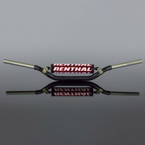 RENTHAL KIEROWNICA 1,1/8 CALA (28,6MM) MX TWINWALL 990 HANDLEBAR BLACK YAMAHA YZ '07-'23 / YZF '07-'17 PADDED KOLOR CZARNY Z GĄB