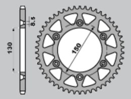 JR WYPRZEDAŻ ZĘBATKA TYLNA ALUMINIOWA T7075 (ERGAL) 270 51 (27051 YAMAHA YZ/YZF '99-'18 WRF '01-'18 (JTR251.51) (ŁAŃC. 520) KOLO