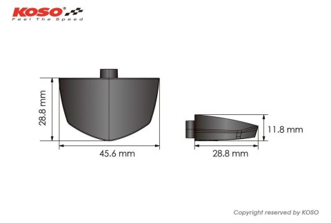 KOSO PODŚWIETLENIE TABLICY REJESTRACYJNEJ KOSO LED KOLOR BIAŁY