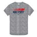 SCAR RACING KOSZULKA T-SHIRT Z LOGIEM SCAR KOLOR SZARY ROZMIAR S