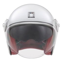 NOX PREMIUM KASK OTWARTY JET HERITAGE SOLID KOLOR BIAŁY POŁYSK ROZMIAR XL