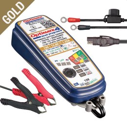 OPTIMATE 2024/03 ŁADOWARKA AKUMULATORÓW OPTIMATE 4 QUAD PROGRAM 12V 1.25A, 4-60AH AGM / GEL / STD, 12.8/13.2V 2-15AH Lithium (Li