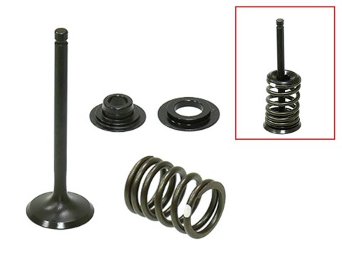 PSYCHIC 2024/03 ZAWORY SSĄCE (KOMPLET ZAWORÓW ZE SPRĘŻYNAMI I PODKŁADKAMI) HONDA CRF 110 F '13-'23 STALOWY (MX-09558IK) (25,5X4,