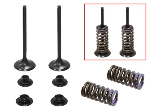 PSYCHIC 2024/03 ZAWORY SSĄCE (KOMPLET ZAWORÓW ZE SPRĘŻYNAMI I PODKŁADKAMI) HONDA CRF 150 R / RB '07-'23 STALOWY (MX-09545I) (25,