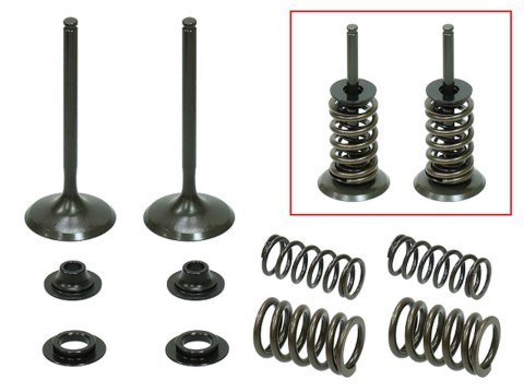 PSYCHIC 2024/03 ZAWORY SSĄCE (KOMPLET ZAWORÓW ZE SPRĘŻYNAMI I PODKŁADKAMI) HONDA CRF 450 X '05-'16 STALOWY (MX-09503I) (35X5,45X