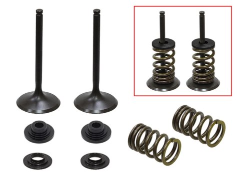 PSYCHIC 2024/03 ZAWORY SSĄCE (KOMPLET ZAWORÓW ZE SPRĘŻYNAMI I PODKŁADKAMI) SUZUKI RMZ 450 '08-'15, RMX 450 '10-'14 STALOWY (MX-0