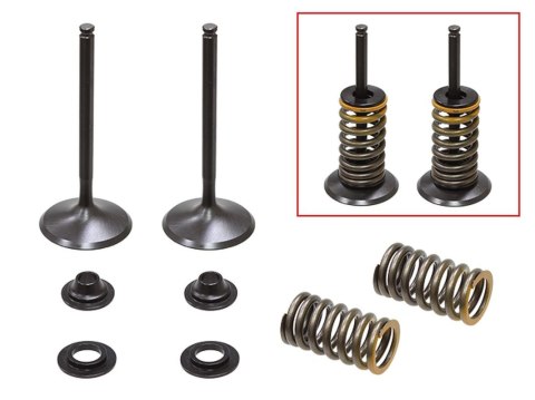 PSYCHIC 2024/03 ZAWORY SSĄCE (KOMPLET ZAWORÓW ZE SPRĘŻYNAMI I PODKŁADKAMI) YAMAHA YZF 450 '10-'13 STALOWY (MX-09541I) (35,98X5,4