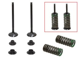 PSYCHIC 2024/03 ZAWORY WYDECHOWE (KOMPLET ZAWORÓW ZE SPRĘŻYNAMI I PODKŁADKAMI) HONDA CRF 150 R / RB '07-'23 STALOWY (MX-09545E) 