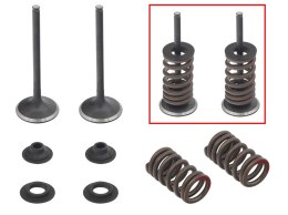 PSYCHIC 2024/03 ZAWORY WYDECHOWE (KOMPLET ZAWORÓW ZE SPRĘŻYNAMI I PODKŁADKAMI) HONDA CRF 450R '07-'08 STALOWY (MX-09501E) (30X4,